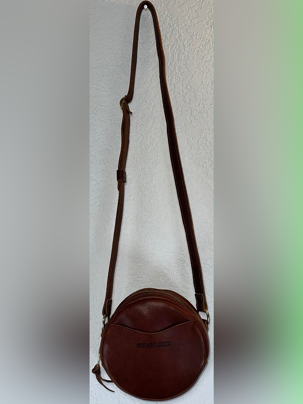 Portland Leather Small Circle Crossbody Bag - Picture 7 of 15